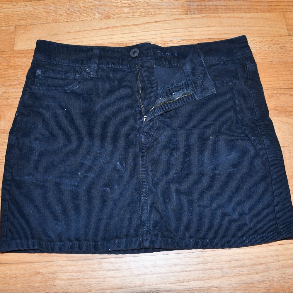 Black Corduroy Skirt